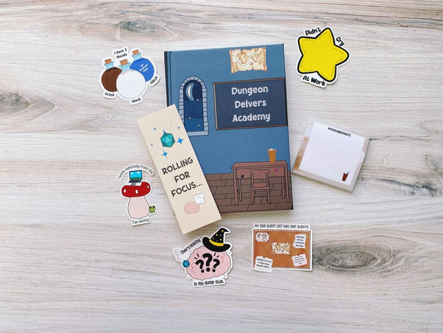 Dungeon Delvers Academy Stationery Set (Student Version)