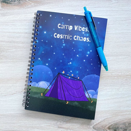 Camp Vibes Cosmic Chaos Notebook