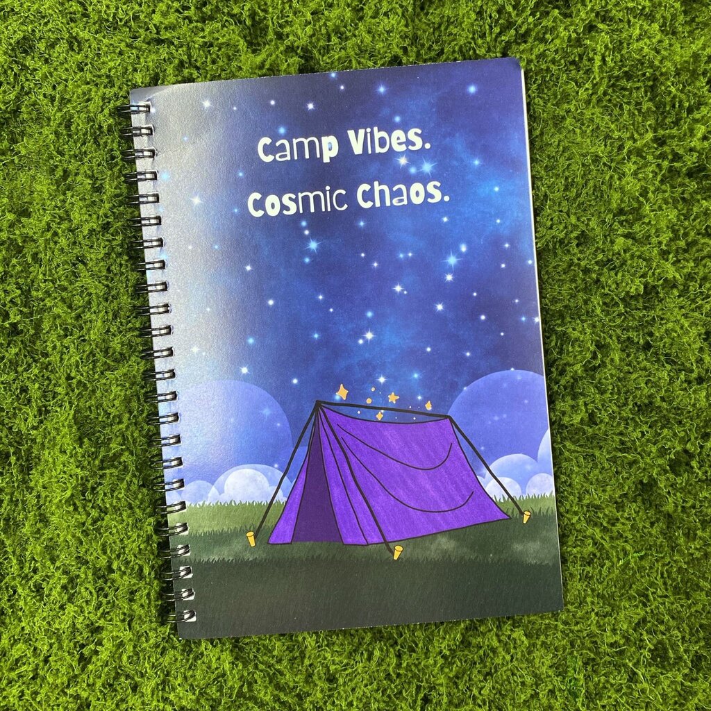 Camp Vibes Cosmic Chaos Notebook