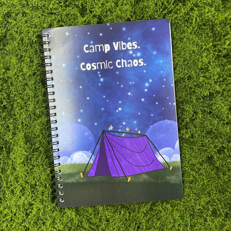 Camp Vibes Cosmic Chaos Notebook