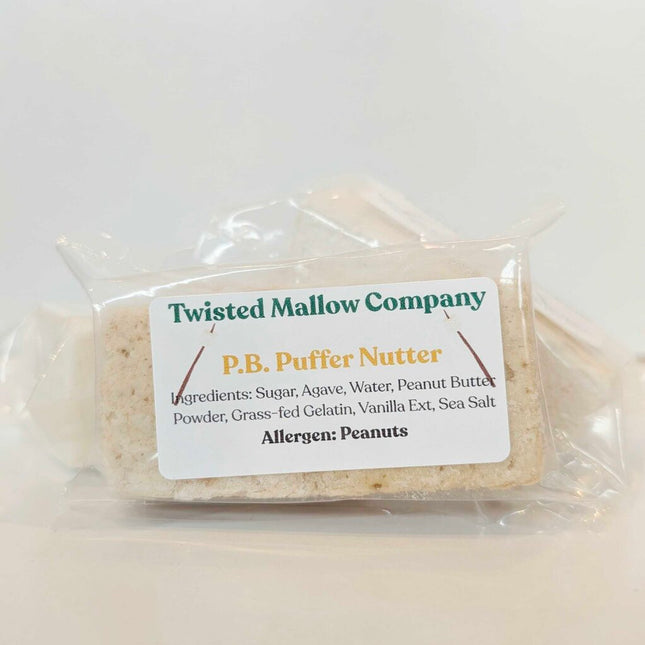 Peanut Butter Handmade Marshmallow Squares