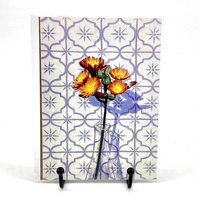 Hawkweed & Tile 5x7 Art Print