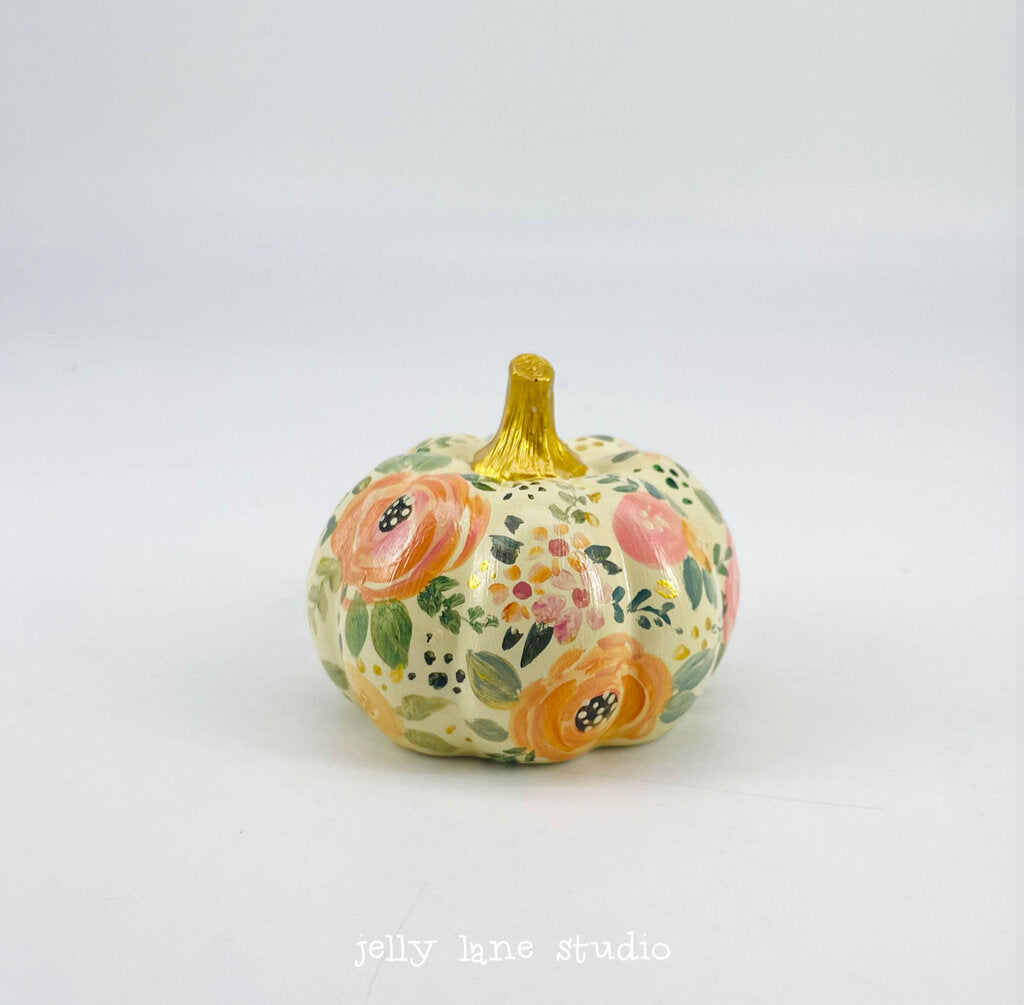 FLORAL PUMPKIN