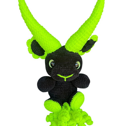 Crocheted giant halloween baph plushie