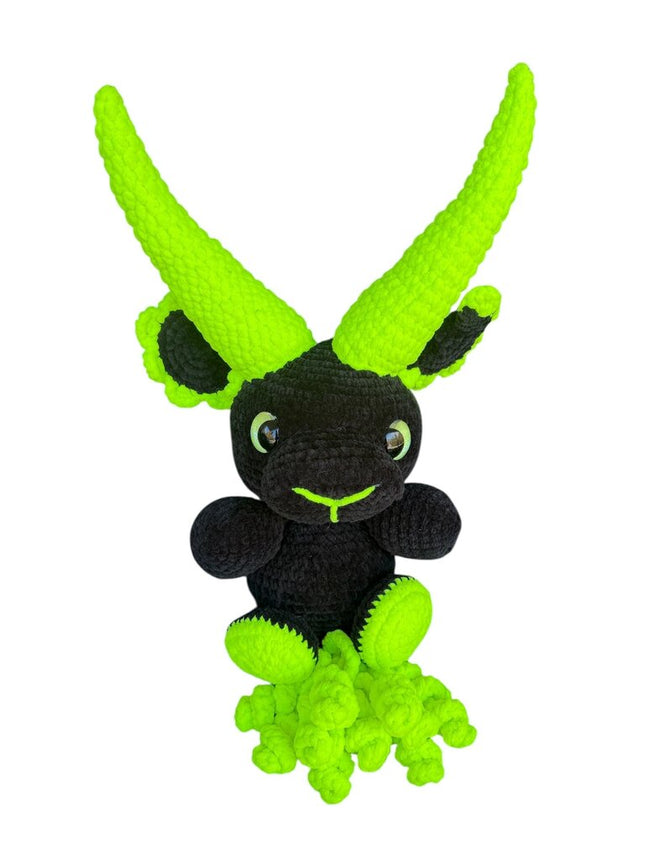 Crocheted giant halloween baph plushie