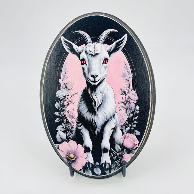 Pretty goat wall plaque