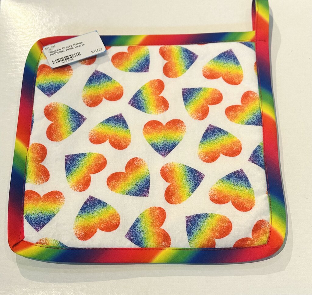 Potholder Pride Hearts