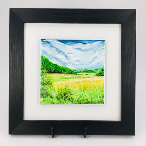 6x6 TIle J&F Fields-Mounted/Framed