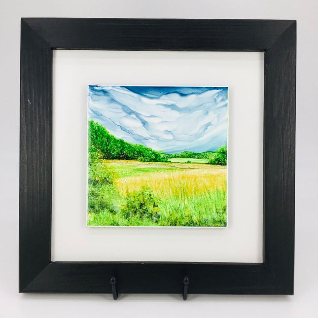 6x6 TIle J&F Fields-Mounted/Framed