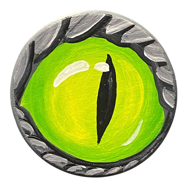 Green Dragon Eye- Circle Magnet