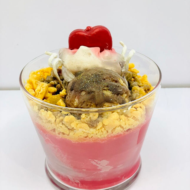 Warm Apple Pie Cobbler Dessert Candle