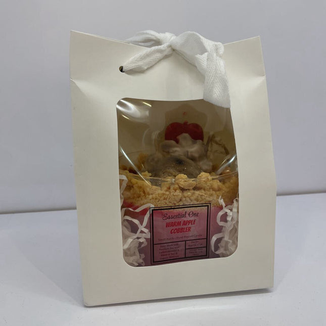 Warm Apple Pie Cobbler Dessert Candle