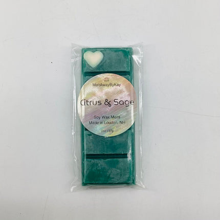 Citrus & Sage - Soy Wax Melt - Snap Bar