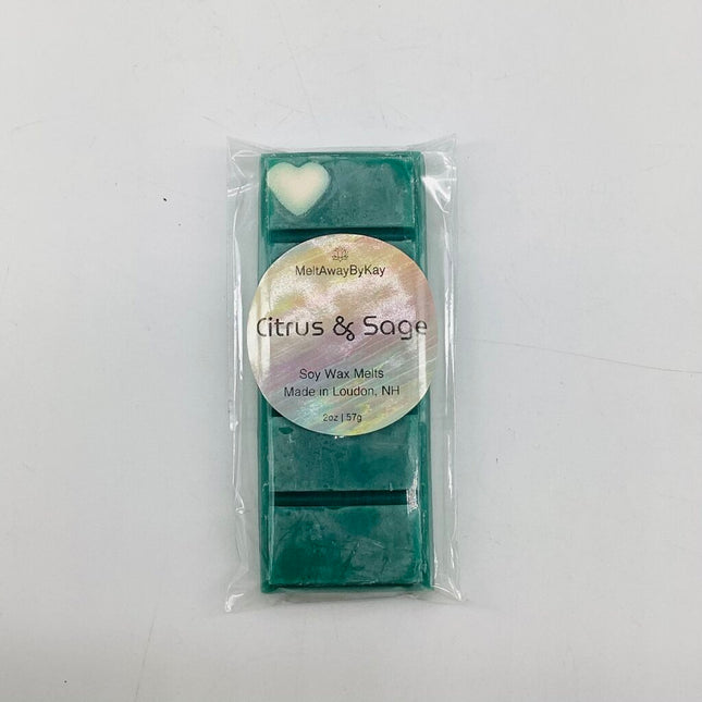 Citrus & Sage - Soy Wax Melt - Snap Bar