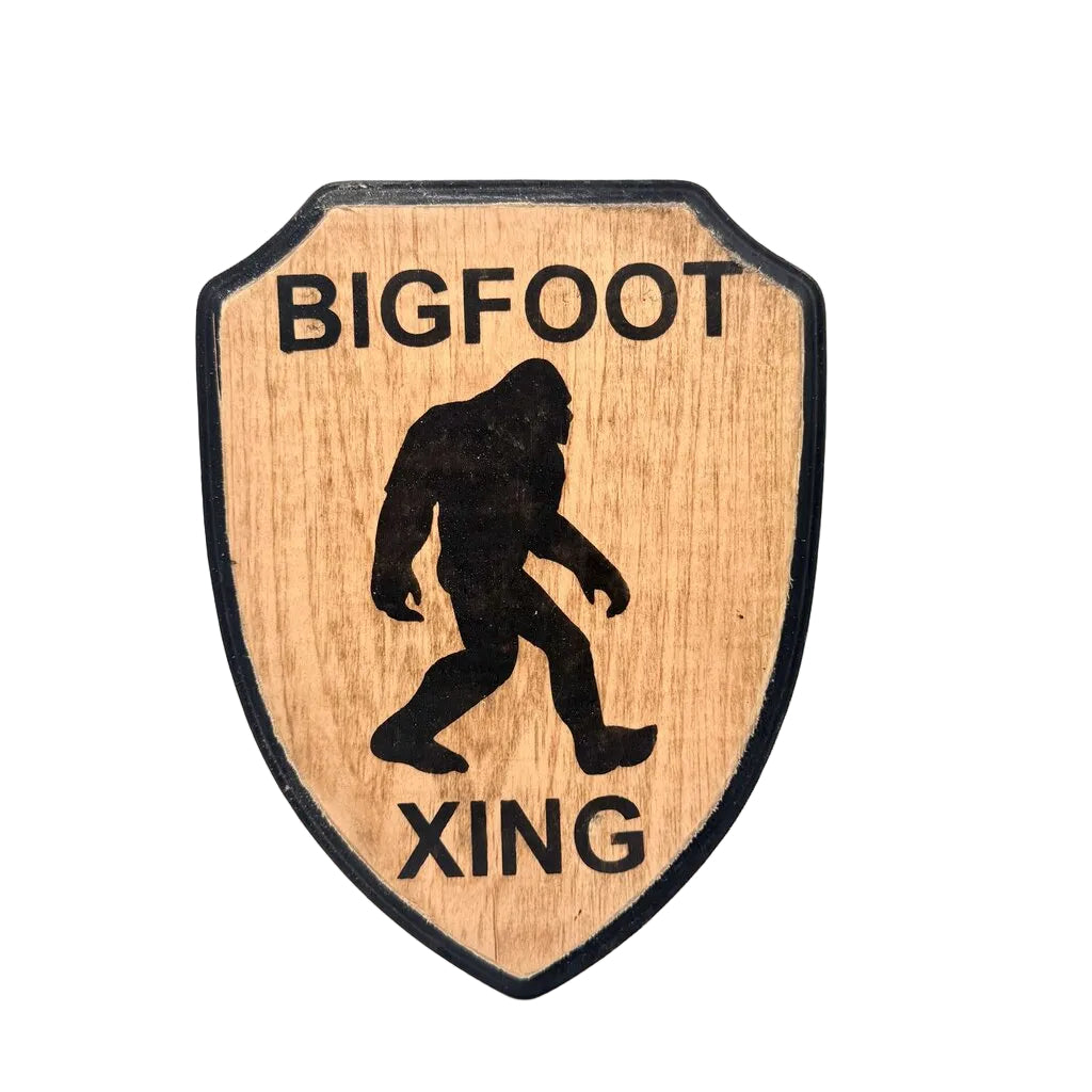 Bigfoot crossing stained