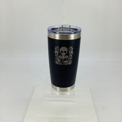 20 oz Tumbler Skelly Reading