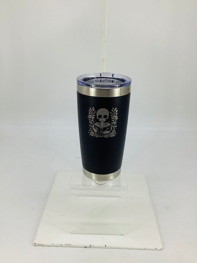 20 oz Tumbler Skelly Reading