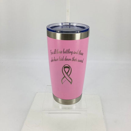 20 oz Tumbler Breast Cancer