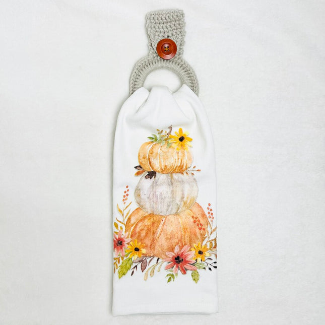 Hanging Towel Set - Pumpkin Stack