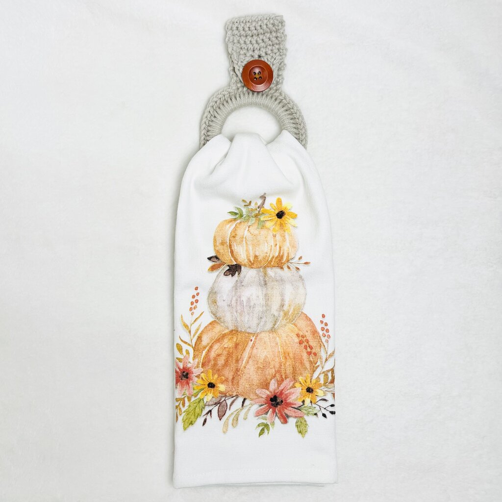 Hanging Towel Set - Pumpkin Stack