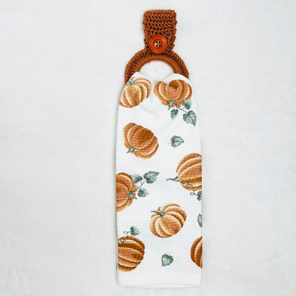 Hanging Towel Set - Orange Pumpkins