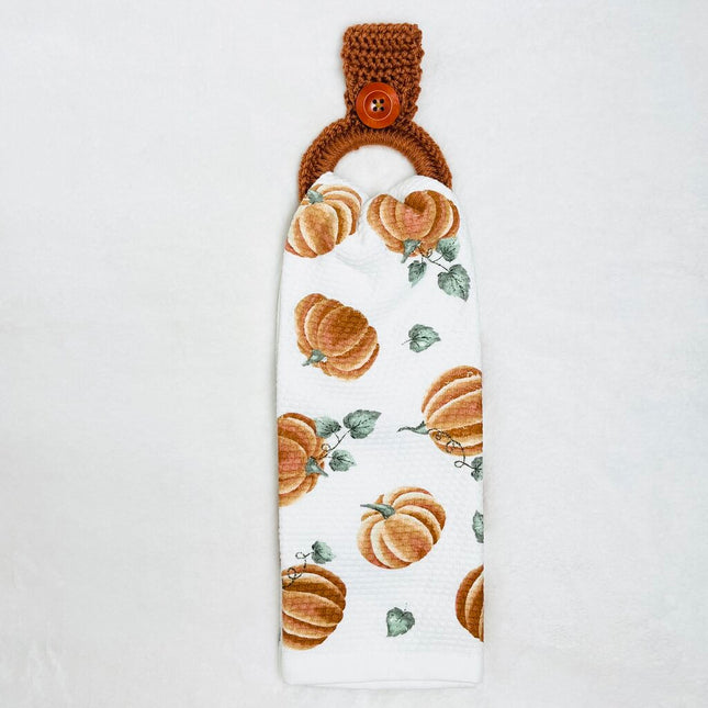Hanging Towel Set - Orange Pumpkins