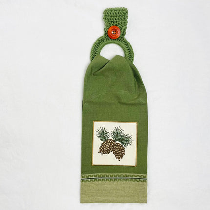 Hanging Towel Set - Pinecones