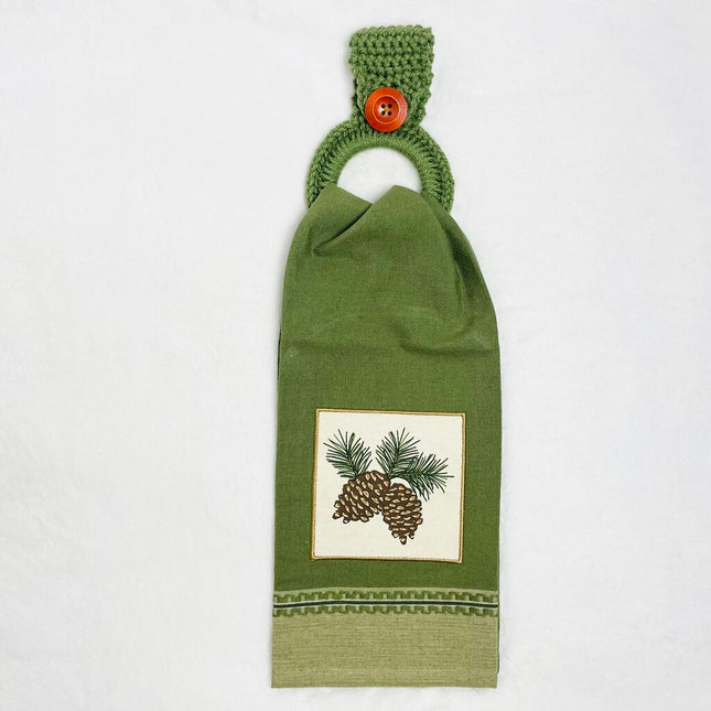 Hanging Towel Set - Pinecones