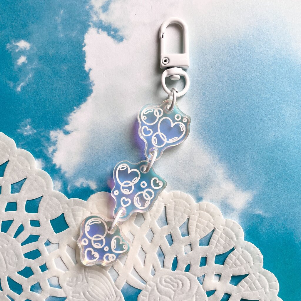 Heart Bubble Keychain