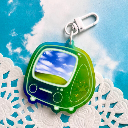 Frutiger Aero Liquid Glitter Charm