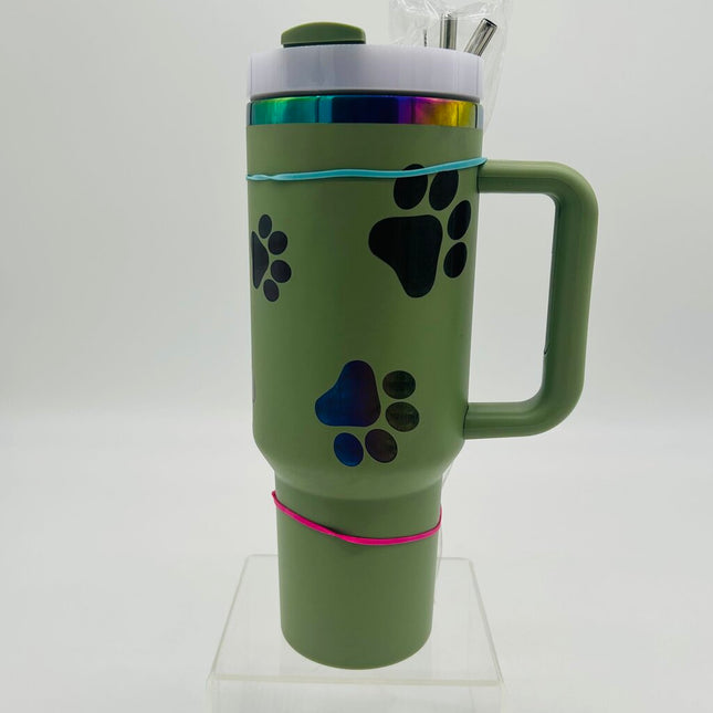 40 oz Tumbler Paws