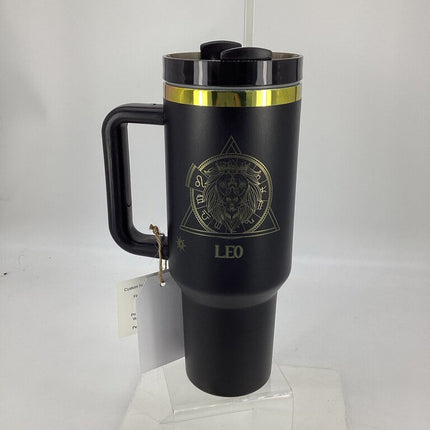 40 oz Tumbler Leo Black