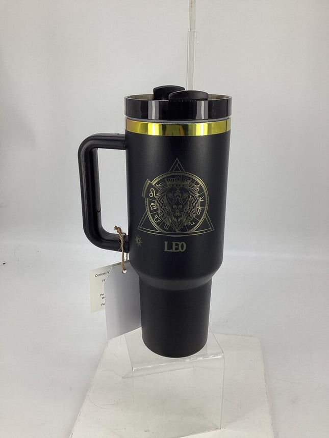 40 oz Tumbler Leo Black