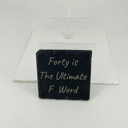 Slate Coaster Square Forty
