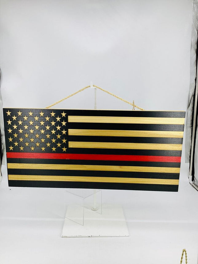 American Flag Red Line