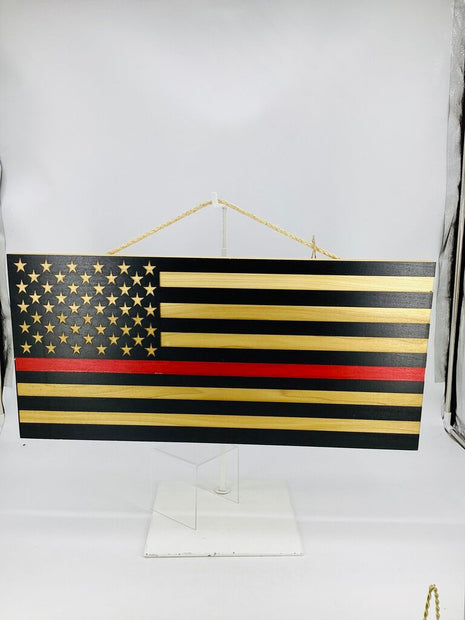 American Flag Red Line