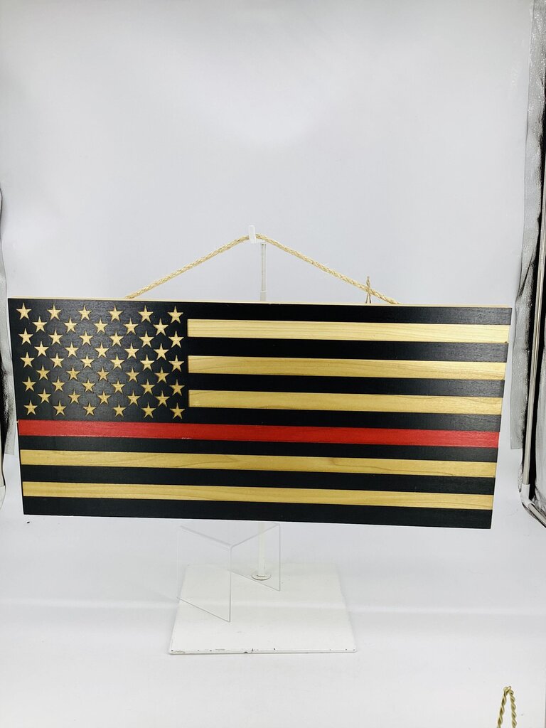 American Flag Red Line
