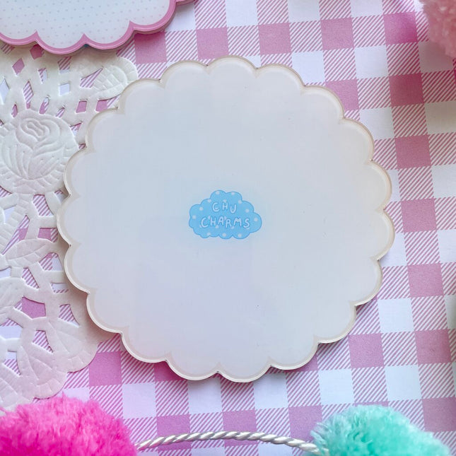 Pink Strawberry Quilt Coaster