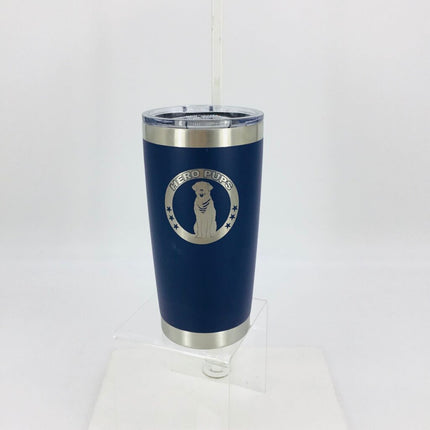 20 oz Hero Pups Tumbler Blue