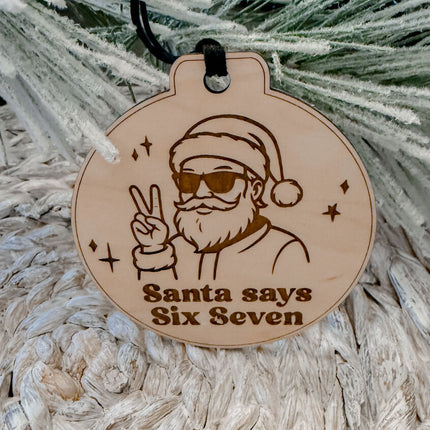 Funny Santa Ornament