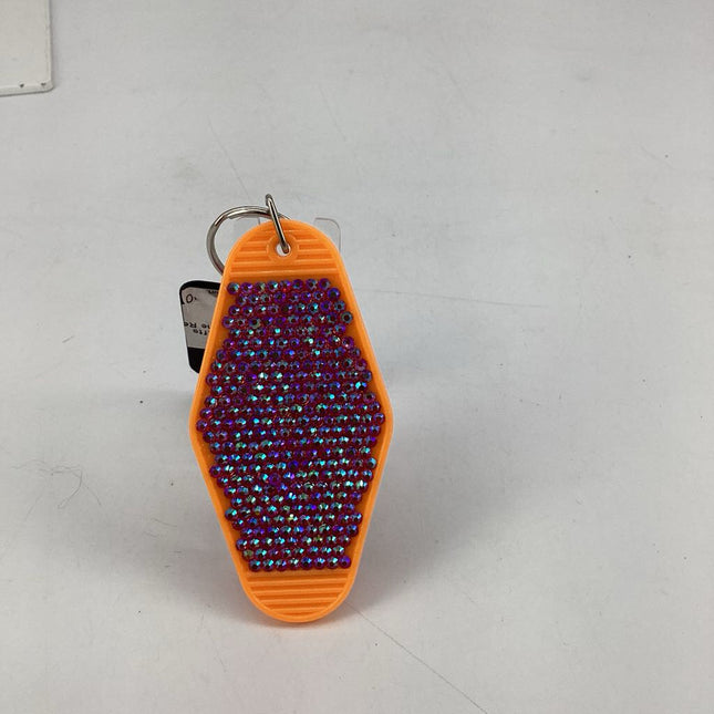 Orange AB Rhinestone Hotel Fob Keychain