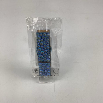 Blue Opal Magnetic Rhinestone Clip