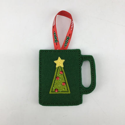 Sip Sip gift card ornament
