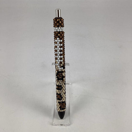 Football Leopard Ombre Rhinestone Pen