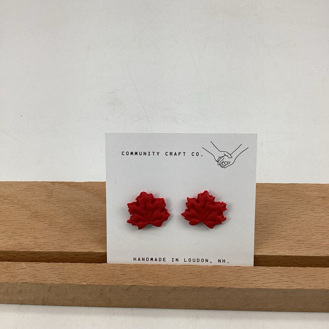 Red Maple Leaf Studs