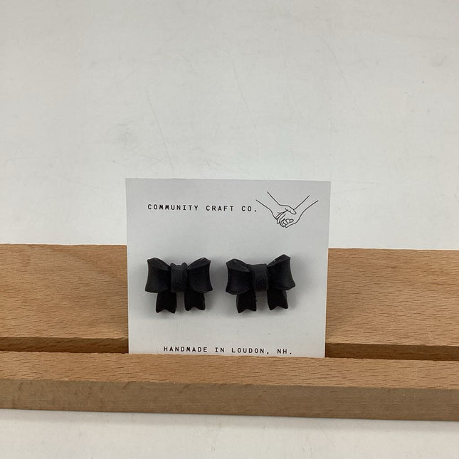 Black Bow Studs