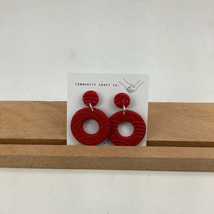 Red Circle Dangle