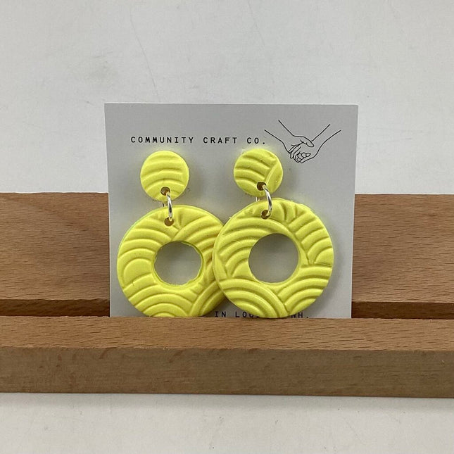 Yellow Circle Dangle