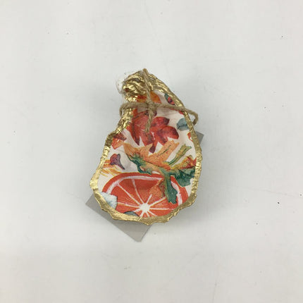 Oyster Dish Autumn Floral