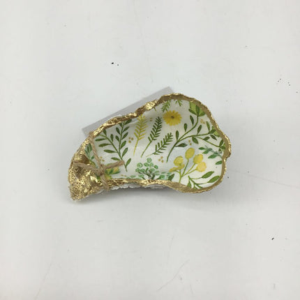Oyster Dish Yellow Floral